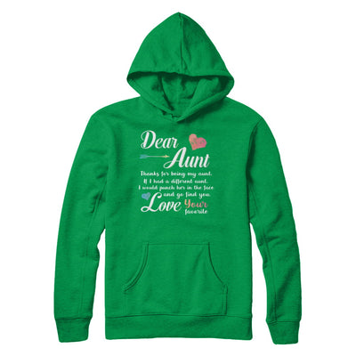 Dear Aunt Thanks For Being My Aunt Gift Christmas T-Shirt & Hoodie | Teecentury.com