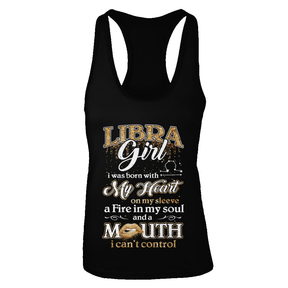 I'm A Libra Girl Lipstick September October Funny Zodiac Birthday T-Shirt & Tank Top | Teecentury.com
