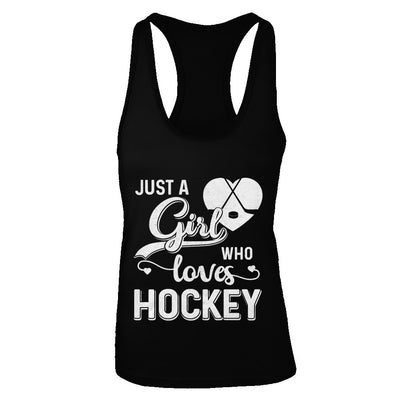 Just A Girl Who Loves Hockey T-Shirt & Tank Top | Teecentury.com