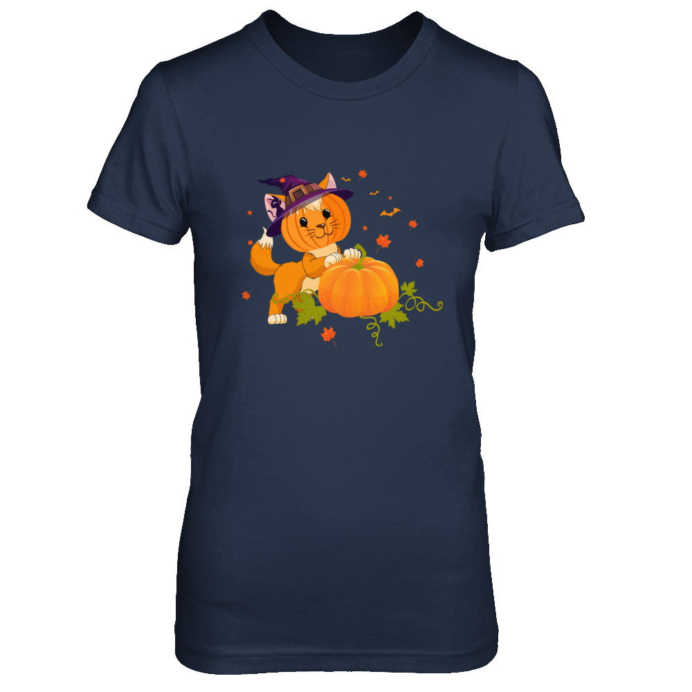 Funny Halloween Cat Pumpkin Costume T-Shirt & Hoodie | Teecentury.com