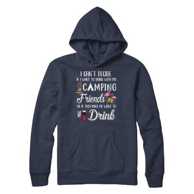 I Want To Drink With My Camping Friends Flamingo T-Shirt & Hoodie | Teecentury.com