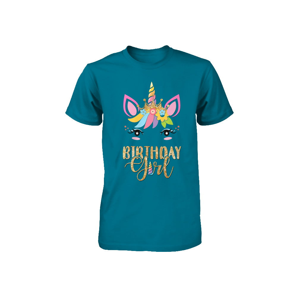 Cute Unicorn Girl Daughter Birthday Gift Youth Youth Shirt | Teecentury.com