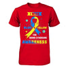 I Wear Blue And Yellow For Down Syndrome Awareness T-Shirt & Hoodie | Teecentury.com