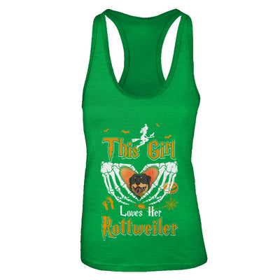 This Girl Love Her Dog Rottweiler Halloween T-Shirt & Tank Top | Teecentury.com