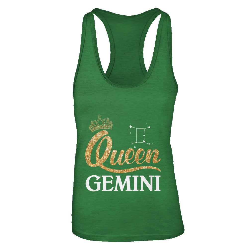 Queen Gemini Zodiac May June Birthday Gift T-Shirt & Tank Top | Teecentury.com