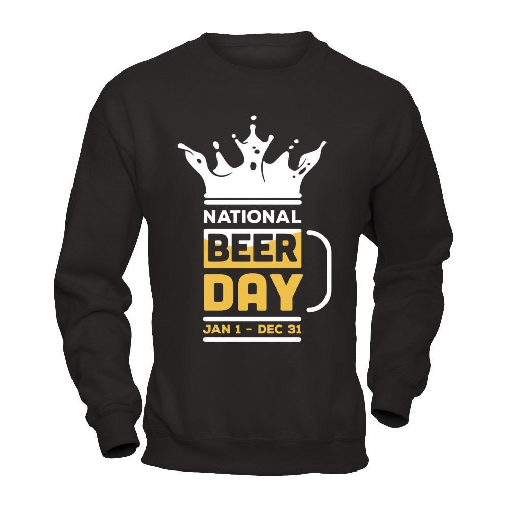 National Beer Day Jan 1 Dec 31 T-Shirt & Hoodie | Teecentury.com
