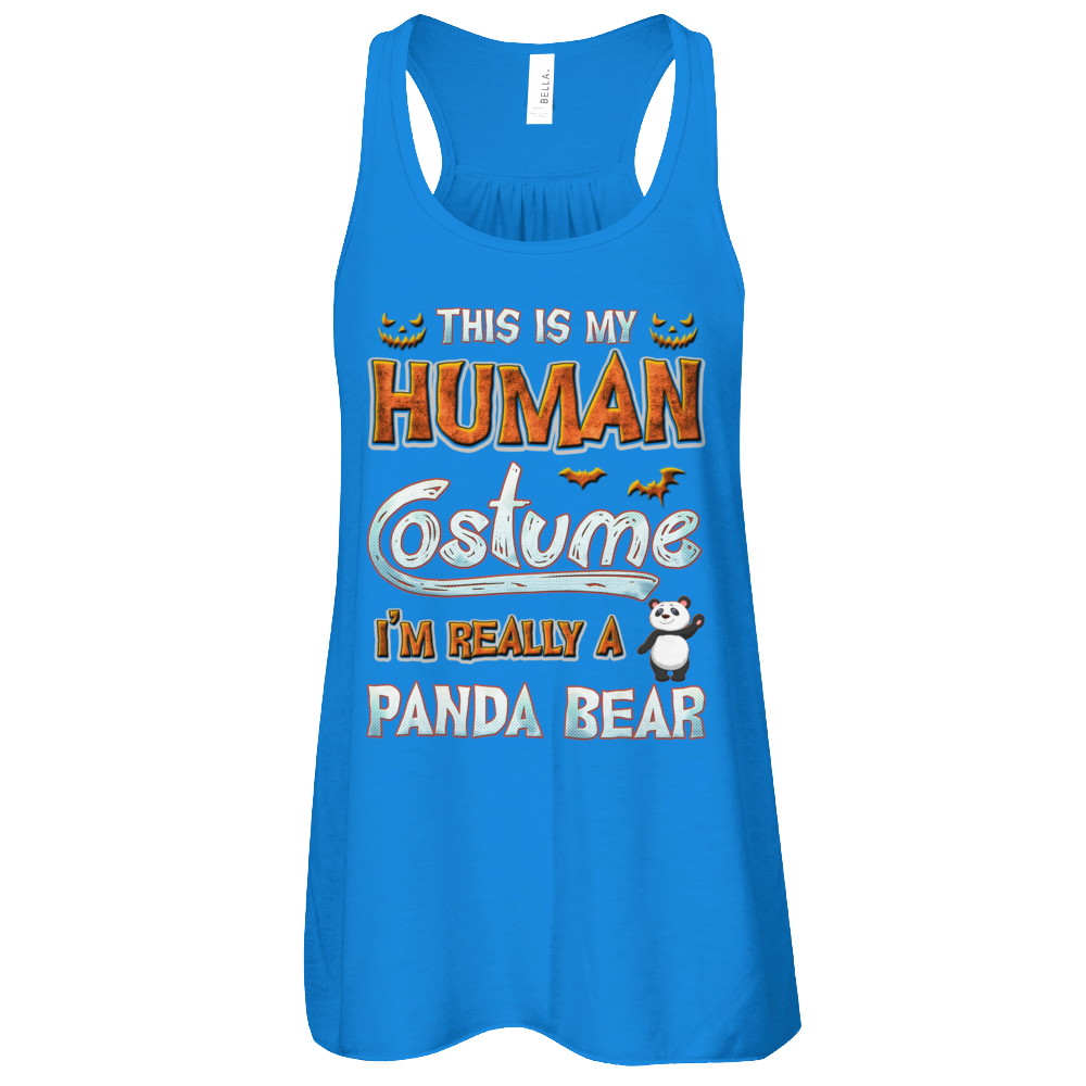 Panda Halloween My Human Costume I'm Really A Panda T-Shirt & Tank Top | Teecentury.com