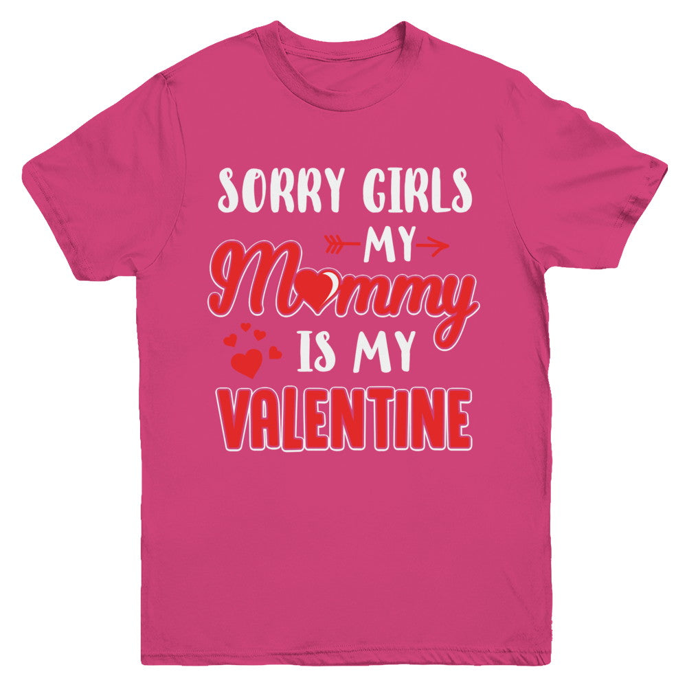 Funny Valentines Day Toddler Boy Mommy Is My Valentine Youth Youth Shirt | Teecentury.com