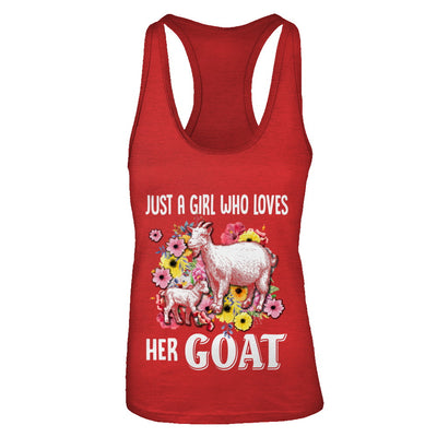 Just A Girl Who Loves Her Goat T-Shirt & Tank Top | Teecentury.com