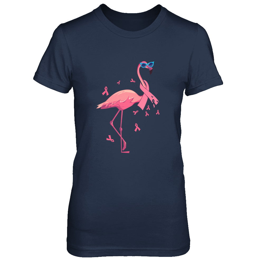 Flamingo Pink Ribbon Breast Cancer Awareness Gift T-Shirt & Hoodie | Teecentury.com