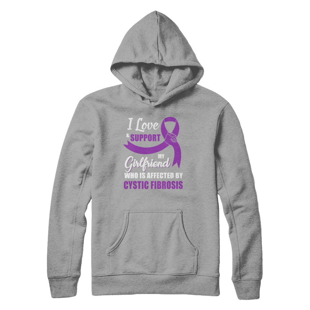 Cystic Fibrosis Awareness Support Purple Girlfriend Boyfriend T-Shirt & Hoodie | Teecentury.com