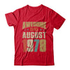 Vintage Retro Awesome Since August 1978 44th Birthday T-Shirt & Hoodie | Teecentury.com
