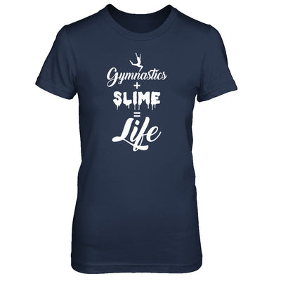 Daughter Mom Gymnastics And Slime Is Life T-Shirt & Tank Top | Teecentury.com