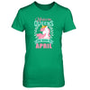 Unicorn Queens Are Born In April Birthday Gift T-Shirt & Tank Top | Teecentury.com