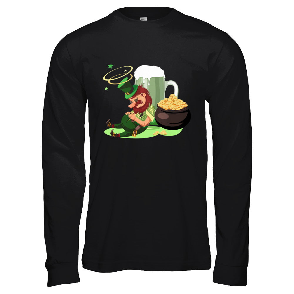 Leprechaun Drinking Green Beer Saint Patricks Day T-Shirt & Hoodie | Teecentury.com