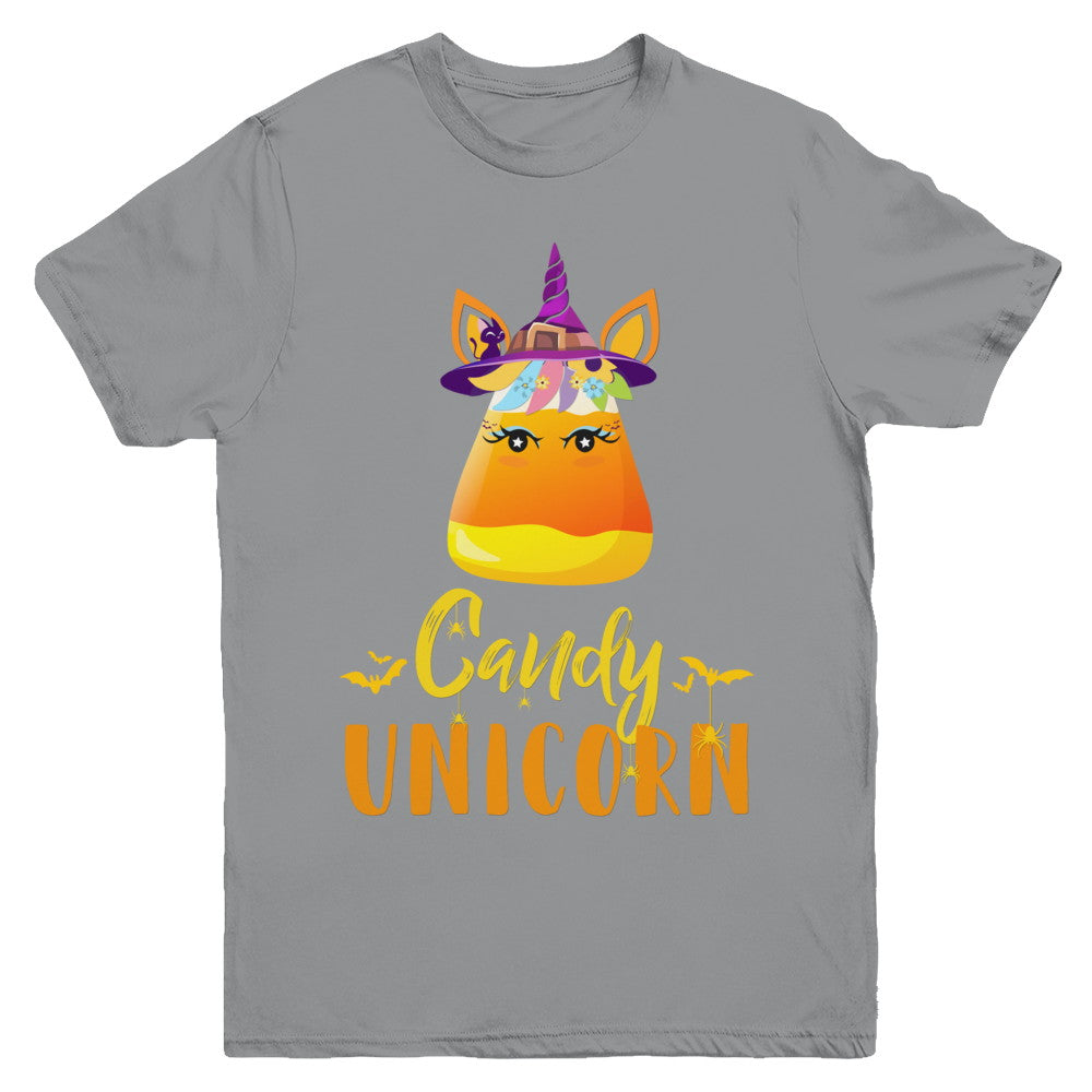 Candy Corn Unicorn Halloween Unicorn For Girls Youth Youth Shirt | Teecentury.com