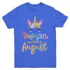 Cute Unicorns Are Born In August Birthday Gift Youth Youth Shirt | Teecentury.com