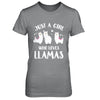 Just A Girl Who Loves Llamas T-Shirt & Hoodie | Teecentury.com