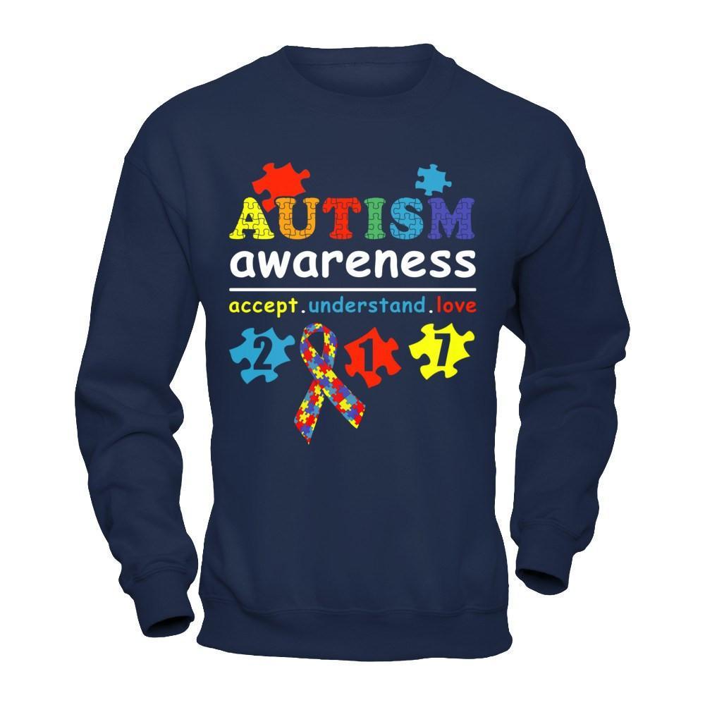 Autism Awareness 2017 Accept Understand Love T-Shirt & Hoodie | Teecentury.com