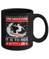 Oh What Fun It Is To Ride Sweater Christmas Surfing Mug Coffee Mug | Teecentury.com