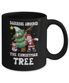 Dabbing Santa Around Christmas Tree Mug Coffee Mug | Teecentury.com