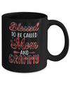 Red Buffalo Plaid Blessed To Be Called Mom And Grammy Mug Coffee Mug | Teecentury.com