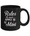 Grandmother Rules Don't Apply To Mimi Mug Coffee Mug | Teecentury.com