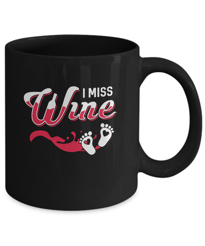 I Miss Wine Pregnancy Bump Mommy Mug Coffee Mug | Teecentury.com