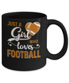 Just A Girl Who Loves Football Mug Coffee Mug | Teecentury.com