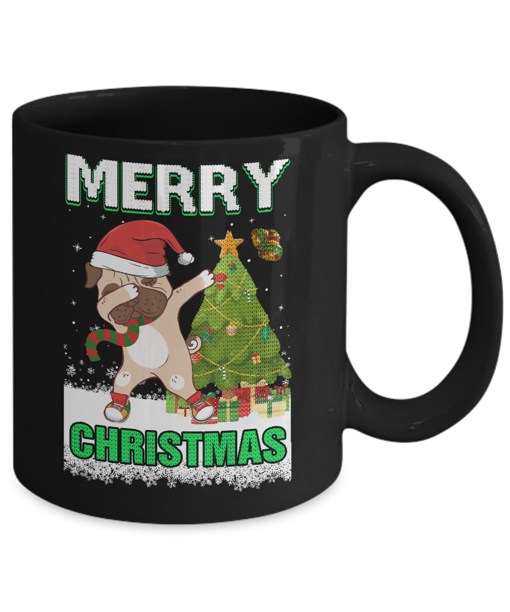Cute Pug Claus Merry Christmas Ugly Sweater Mug Coffee Mug | Teecentury.com