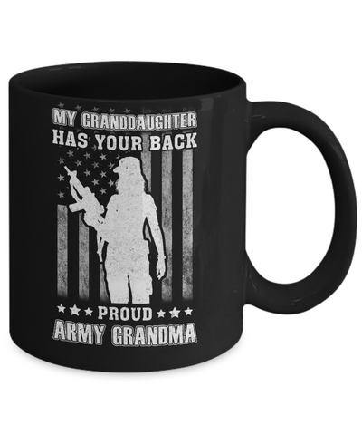 My Granddaughter Has Your Back Proud Proud Army Grandma Mug Coffee Mug | Teecentury.com
