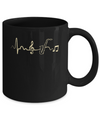 Saxophone Heartbeat Musician Mug Coffee Mug | Teecentury.com