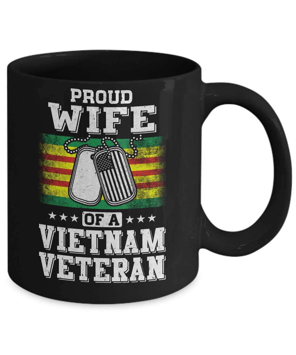 Proud Wife Of A VietNam Veteran Husband Mug Coffee Mug | Teecentury.com
