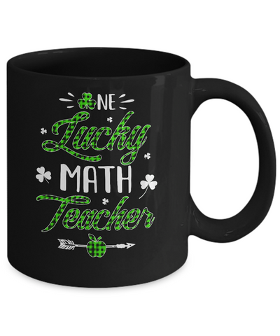 One Lucky Math Teacher St Patricks Day Irish Gift Mug Coffee Mug | Teecentury.com