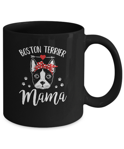 Boston Terrier Mama Funny Boston Terrier Lover Coffee Mug | Teecentury.com