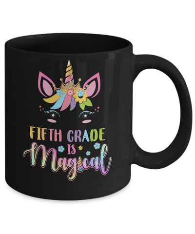 Fifth Grade is magical Unicorn Back to School 5th Grade Mug Coffee Mug | Teecentury.com
