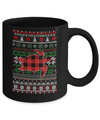 Turtle Red Plaid Ugly Christmas Sweater Funny Gifts Mug Coffee Mug | Teecentury.com