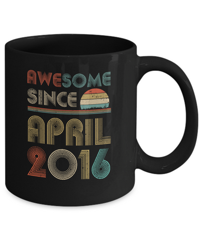 Awesome Since April 2016 Vintage 6th Birthday Gifts Mug Coffee Mug | Teecentury.com