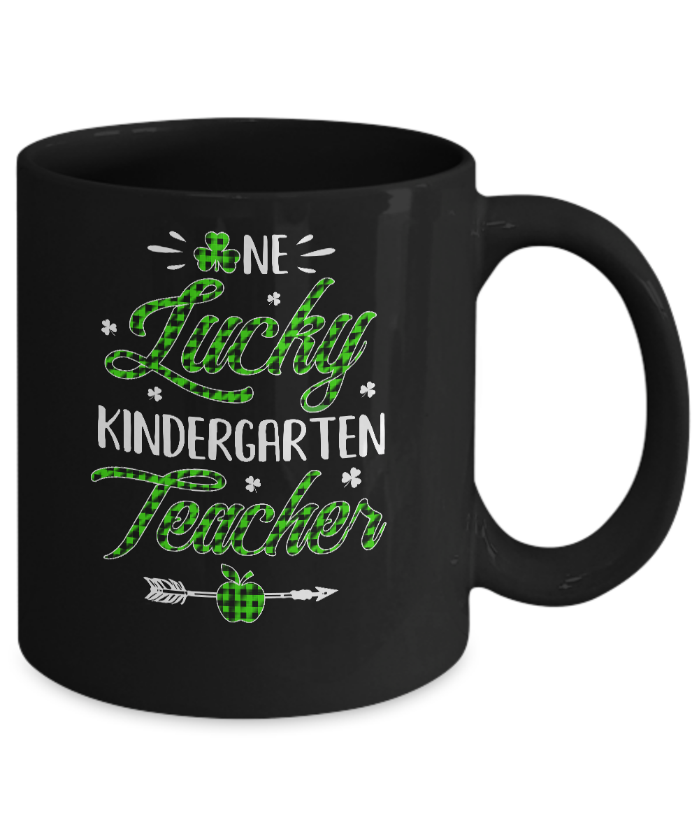 One Lucky Kindergarten Teacher St Patricks Day Irish Gift Mug Coffee Mug | Teecentury.com