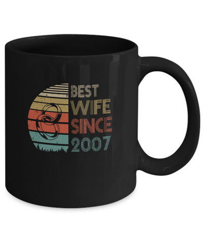 15th Wedding Anniversary Gifts Best Wife Since 2007 Mug Coffee Mug | Teecentury.com