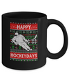 Happy Hockeydays Ice Hockey Christmas Ugly Xmas Pajamas Mug Coffee Mug | Teecentury.com