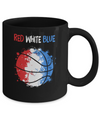 4Th Of July Red White Blue Basketball Lovers Patriotic Mug Coffee Mug | Teecentury.com