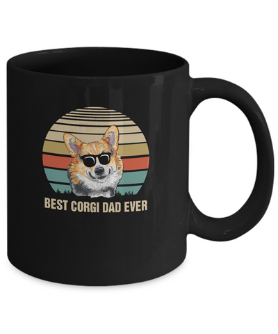 Vintage Corgi Dad Gifts Best Corgi Dad Ever Mug Coffee Mug | Teecentury.com