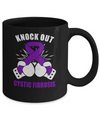 Boxing Knock Out Cystic Fibrosis Awareness Support Mug Coffee Mug | Teecentury.com