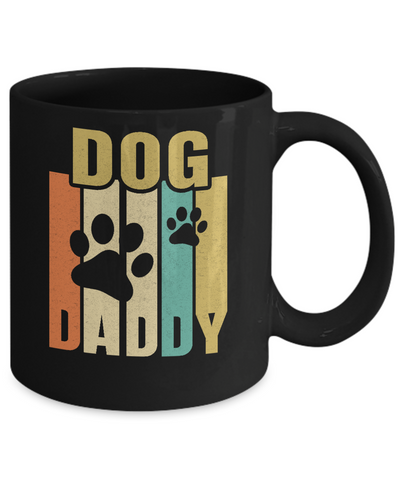 Retro Vintage Daddy Dog Father's Day Gift Mug Coffee Mug | Teecentury.com