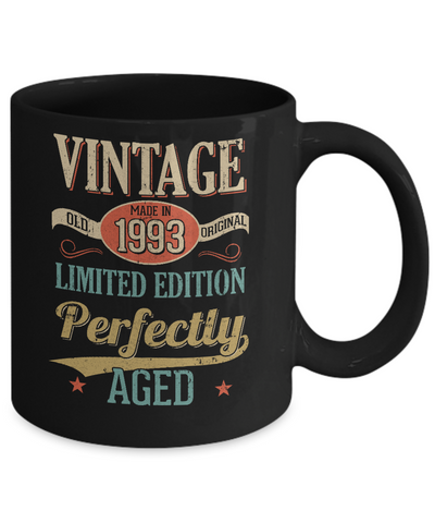 Vintage Premium Made In 1993 29th Birthday Gift Mug Coffee Mug | Teecentury.com