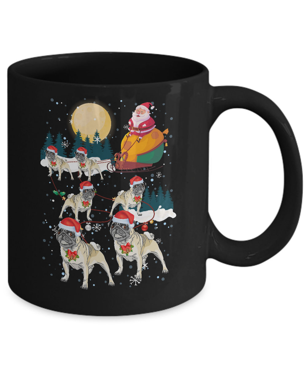 Dog Reindeer Pug Christmas Gift Mug Coffee Mug | Teecentury.com