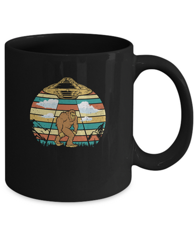 Vintage Retro Classic Bigfoot UFO Believe Gift Mug Coffee Mug | Teecentury.com