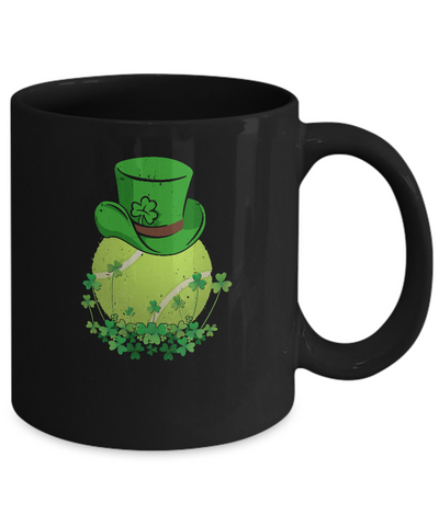 Shamrock Tennis Leprechaun St Patricks Day Mug Coffee Mug | Teecentury.com