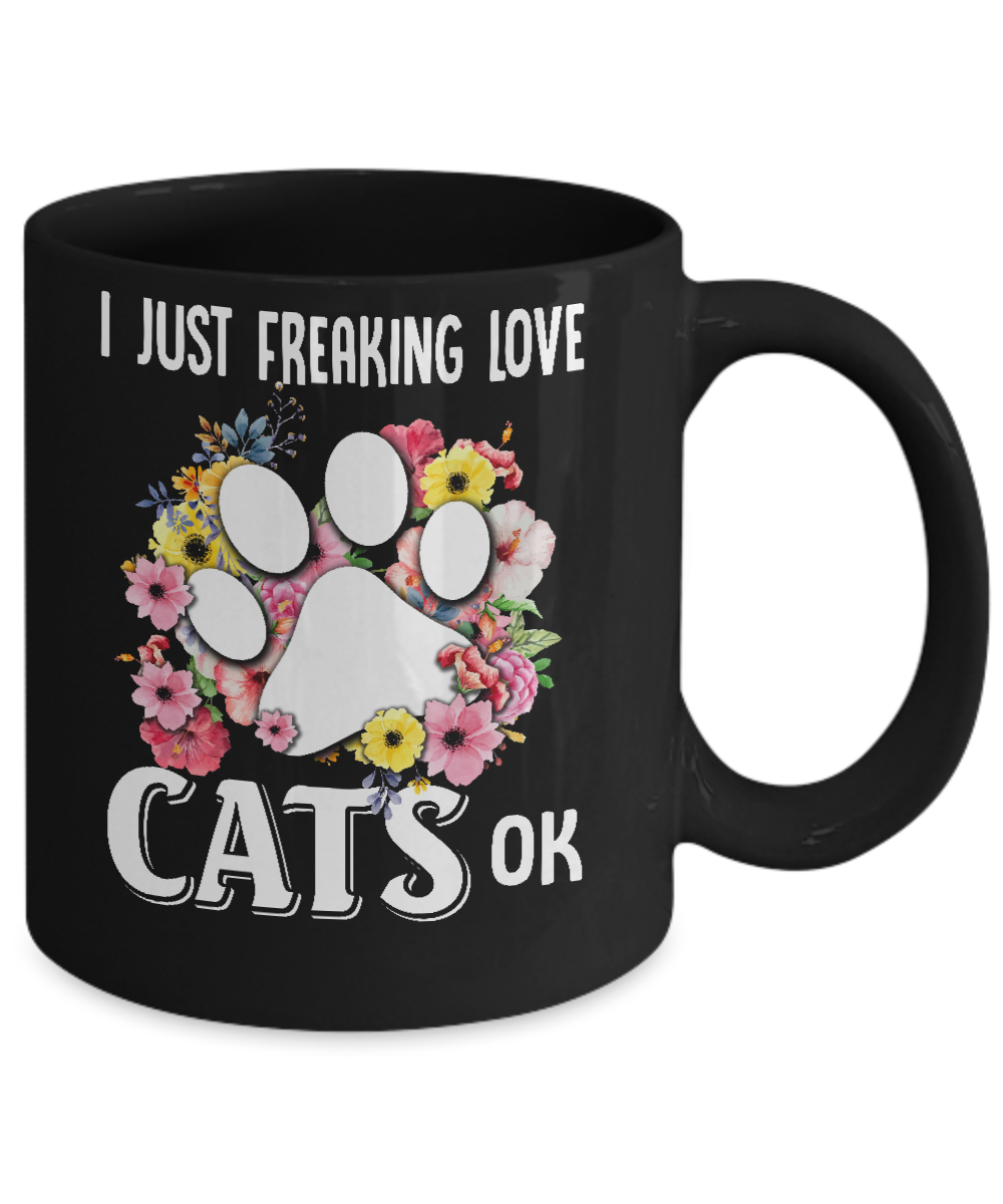 I Just Freaking Love Cats Mug Coffee Mug | Teecentury.com
